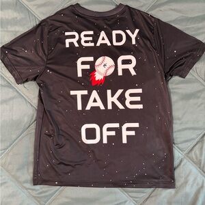 Baseball and Space Kids Short Sleeve Tee